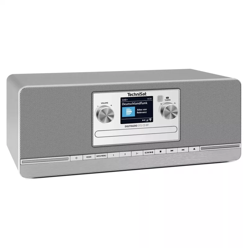 TechniSat DIGITRADIO 372 CD BT virtuvinis radijas, analoginis ir skaitmeninis, antracito ir sidabro spalvos
