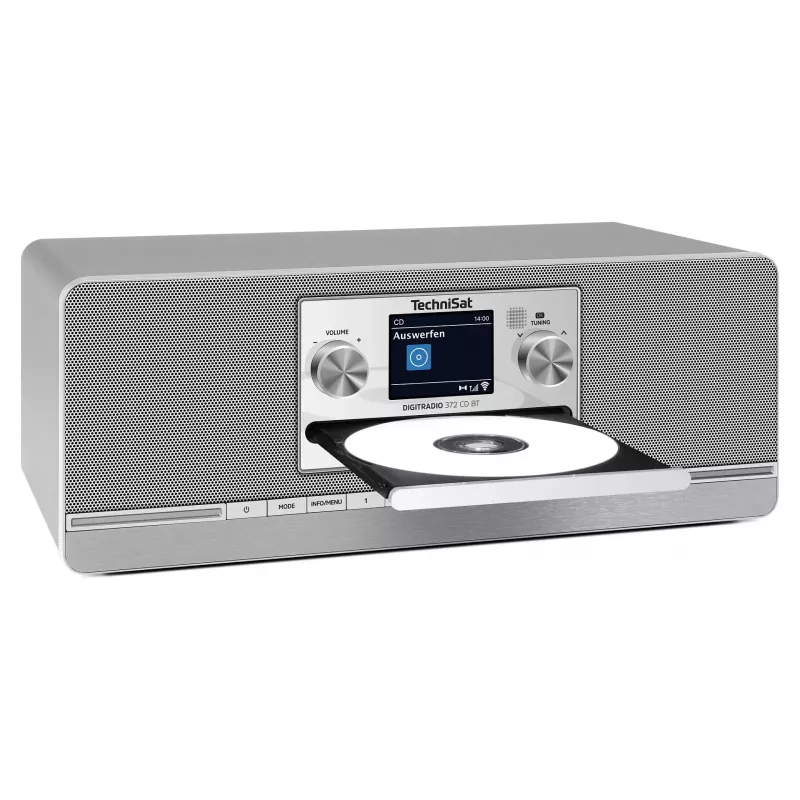 TechniSat DIGITRADIO 372 CD BT virtuvinis radijas, analoginis ir skaitmeninis, antracito ir sidabro spalvos