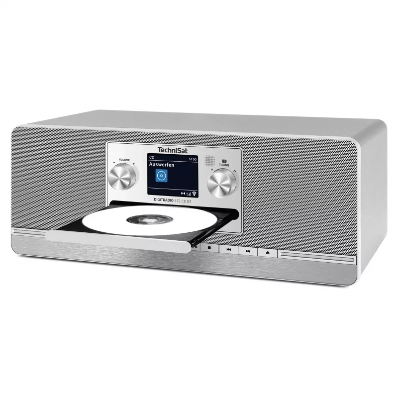 TechniSat DIGITRADIO 372 CD BT virtuvinis radijas, analoginis ir skaitmeninis, antracito ir sidabro spalvos