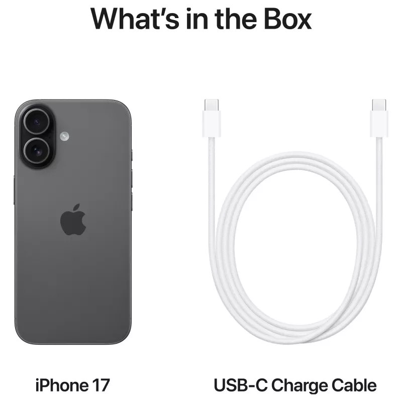 Apple iPhone 17 juodos spalvos išmanusis telefonas 256 GB