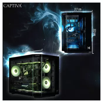 Stalinis kompiuteris CAPTIVA R90-031 Ryzen 7 5700X 32GB 1TB SSD RTX5070 Windows 11