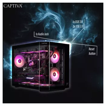 Stalinis kompiuteris CAPTIVA R90-031 Ryzen 7 5700X 32GB 1TB SSD RTX5070 Windows 11