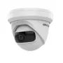Dome IP vaizdo stebėjimo kamera Hikvision DS-2CD2345G0P-I – Vidinė, 4 MP (2688×1520), 1,68 mm fiksuotas objektyvas, 360° sukimas, montavimas prie lubų/sienos, laidinė