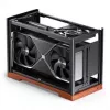 Jonsbo T9 Black Mini ITX korpusas su PCIe 5.0 stovu - sidabrinis (T9 SILVER PCIE 5.0)