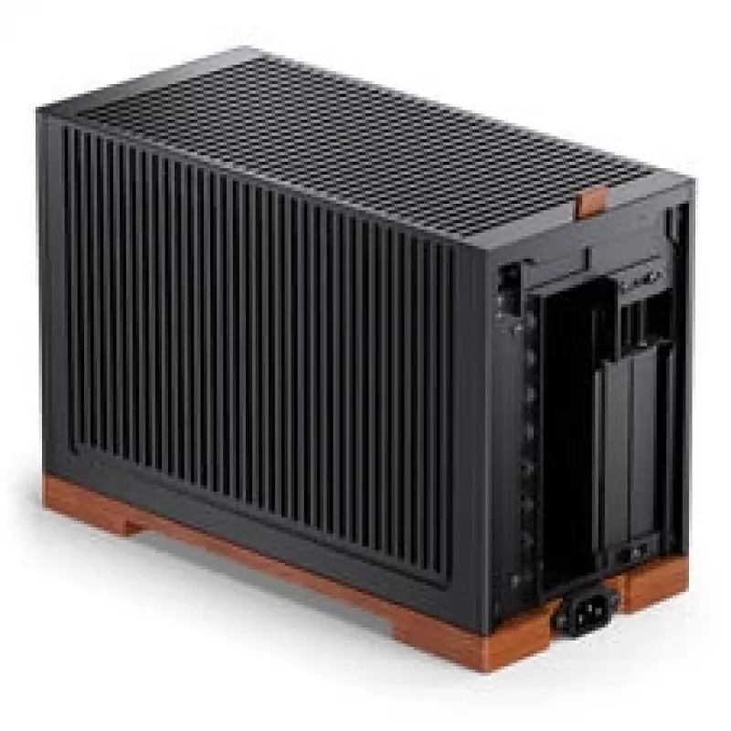 Jonsbo T9 Black Mini ITX korpusas su PCIe 5.0 stovu - sidabrinis (T9 SILVER PCIE 5.0)