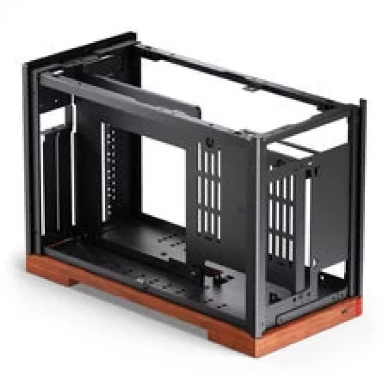 Jonsbo T9 Black Mini ITX korpusas su PCIe 5.0 stovu - sidabrinis (T9 SILVER PCIE 5.0)