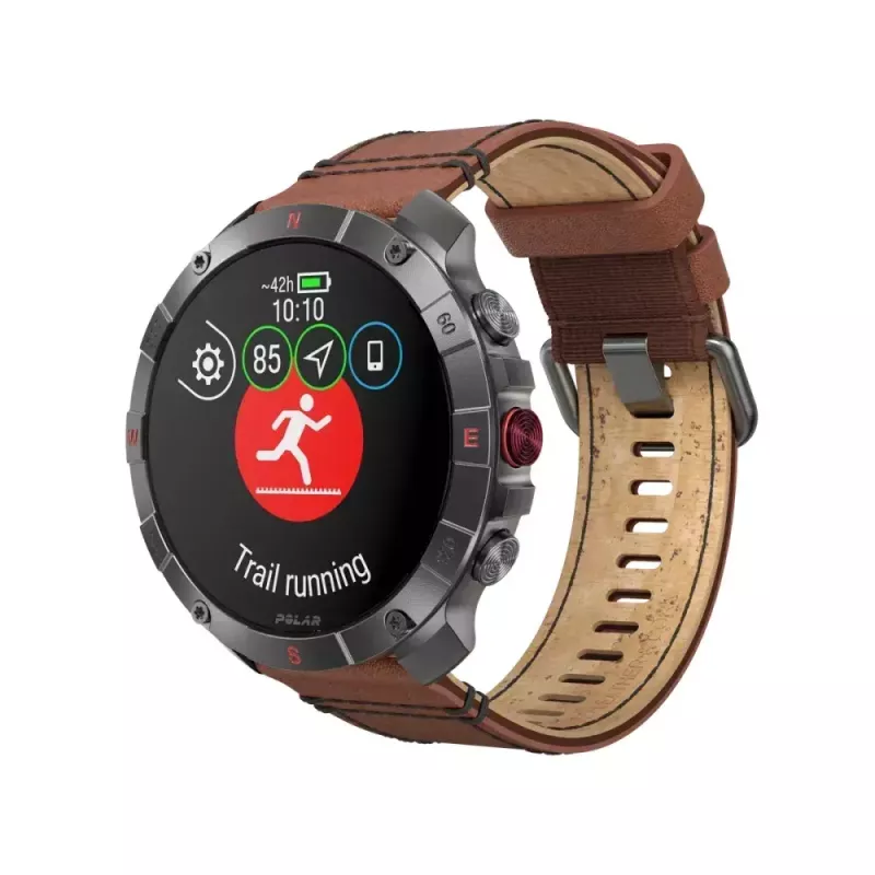 Lauko sporto laikrodis Polar Grit X2 Pro Titan, M/L, rudens spalvos oda (900110288)