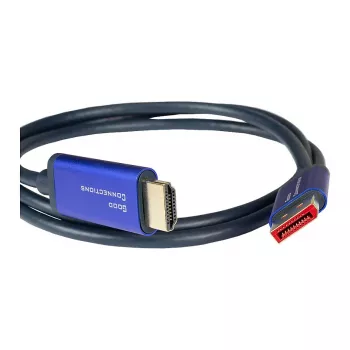 Alcasa 4860-SF010B Vaizdo kabelis-adapteris 1 m DisplayPort HDMI Mėlyna (4860-SF010B)