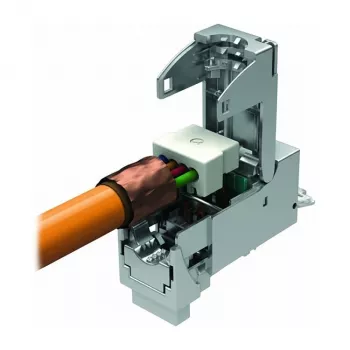 EasyLan CKFAK001 - tinklo siųstuvas-imtuvas - Cat6a - 10/100/10000 Mbit/s - IP20 - sidabrinis - -40 - 70 °C