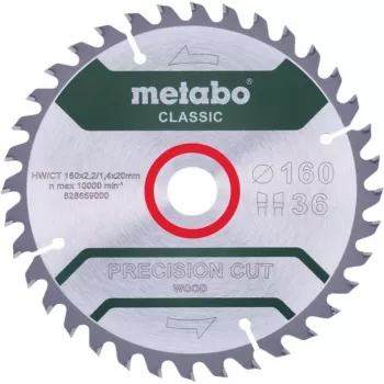 Pjūklo diskas Metabo 628659000 16 cm Skylė 2 cm 1 vnt