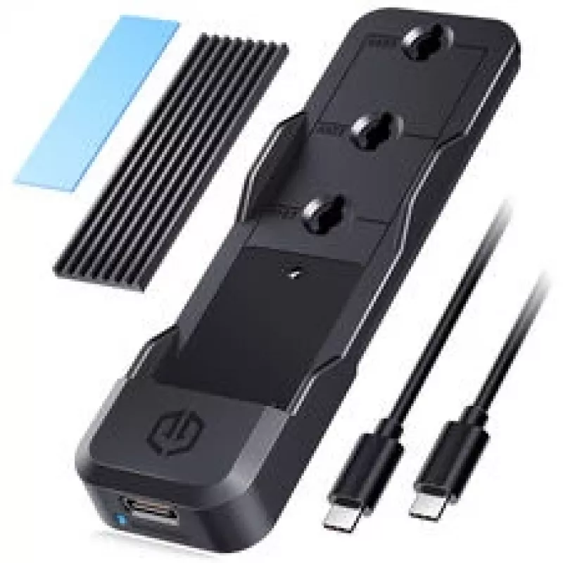 Dokavimo stotelė GrauGear G-M207-10G, M.2 SSD NVMe/NGFF, be įrankių montavimui, vienam M.2 moduliui