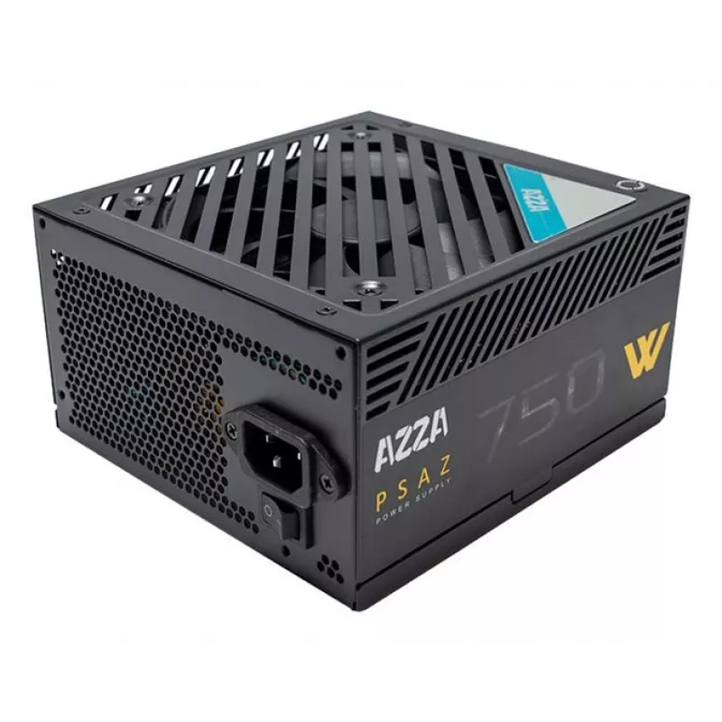 Maitinimo blokas AZZA PSAZ-750W 750 W 20+4 pin ATX 80 PLUS Bronze Juodas, nemodulinis