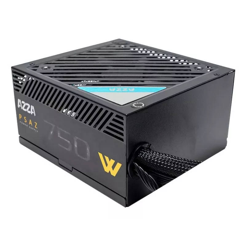 Maitinimo blokas AZZA PSAZ-750W 750 W 20+4 pin ATX 80 PLUS Bronze Juodas, nemodulinis