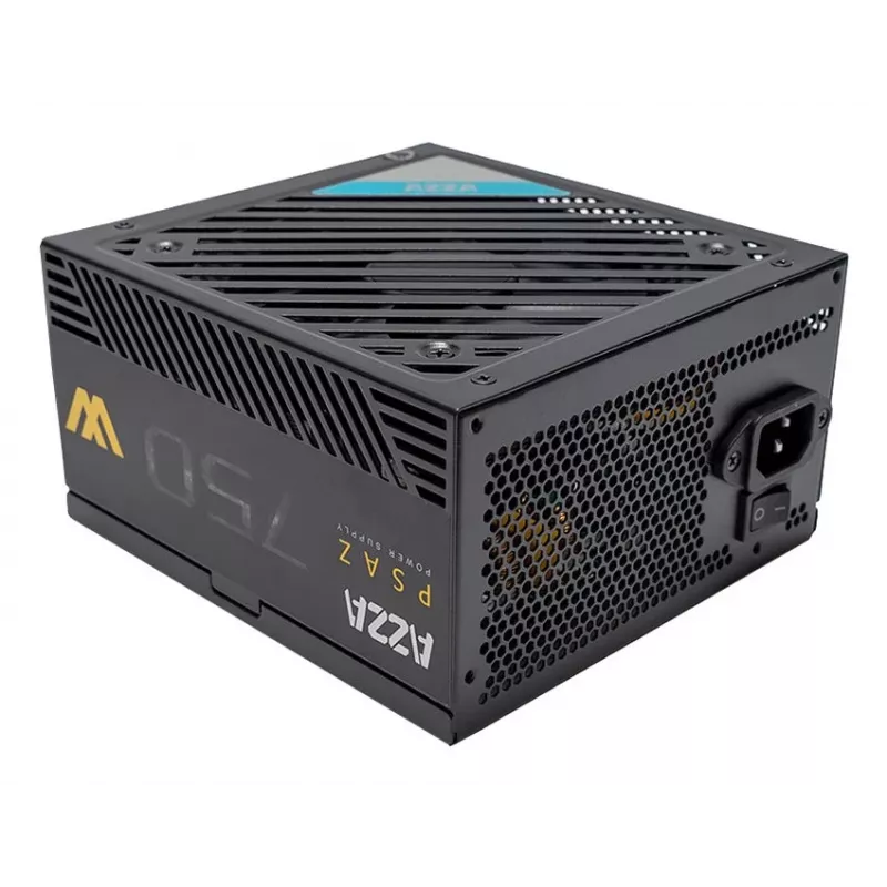 Maitinimo blokas AZZA PSAZ-750W 750 W 20+4 pin ATX 80 PLUS Bronze Juodas, nemodulinis