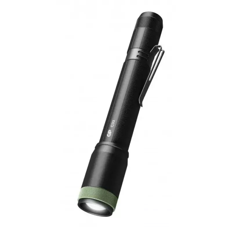 Rankinis žibintuvėlis GP Lighting C33 Black Green