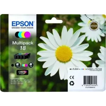 Epson Daisy Multipack 4 spalvos 18 Claria Home Ink - standartinis derlius, 4 kasetės
