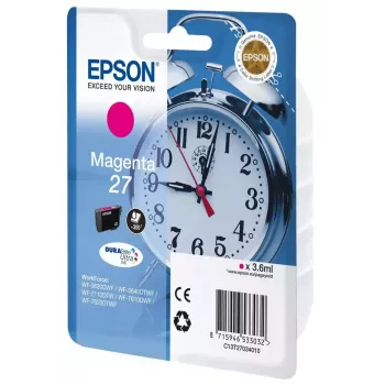 Rašalinė kasetė Epson DURABrite Ultra C13T27034010, purpurinė, pigmentinė, 1 vnt.