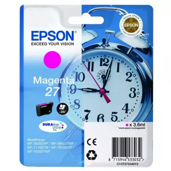 Rašalinė kasetė Epson DURABrite Ultra C13T27034010, purpurinė, pigmentinė, 1 vnt.