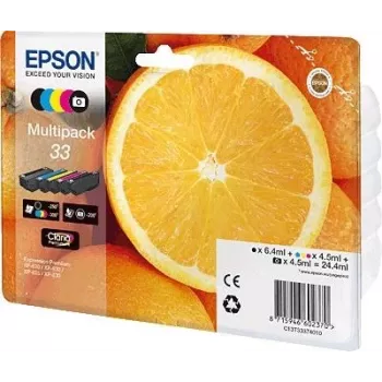 Originalus Epson rašalo kasetės rinkinys C13T33374011/33 Multipack – juoda, foto juoda, žydra, purpurinė, geltona