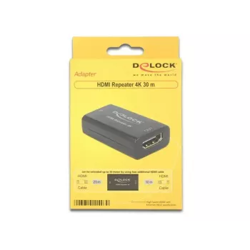 HDMI signalo stiprintuvas (repeater) DeLOCK 11403, juodas