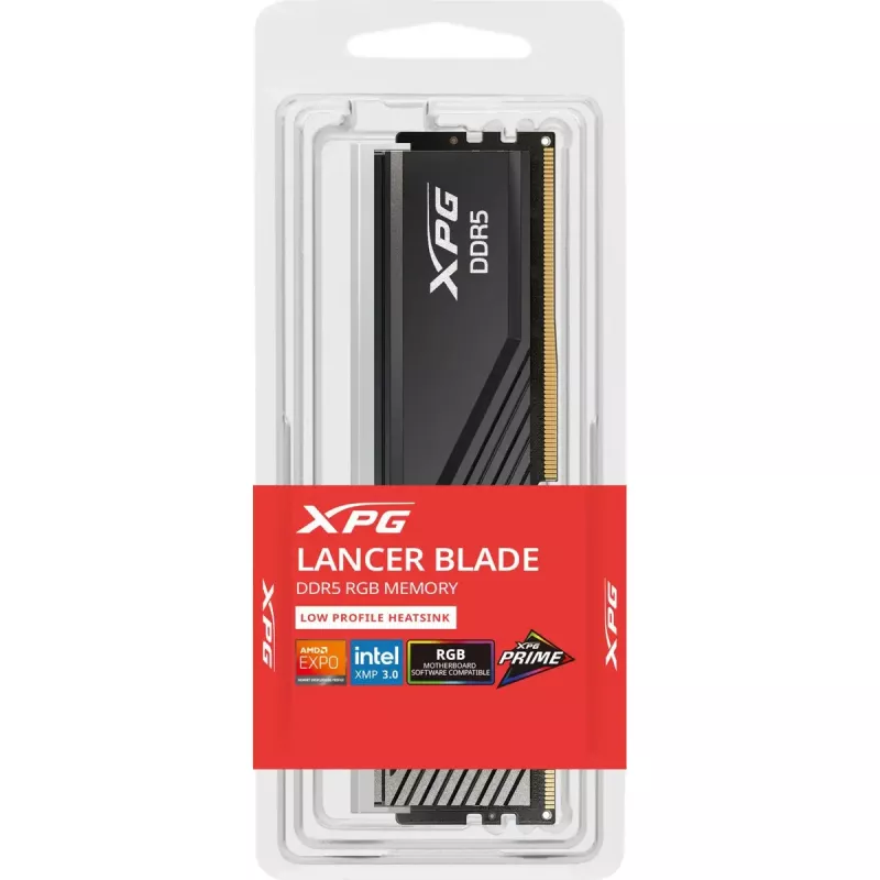 ADATA XPG Lancer Blade RGB 24 GB DDR5 DIMM, 6000 MT/s, CL36, juodas, INTEL XMP