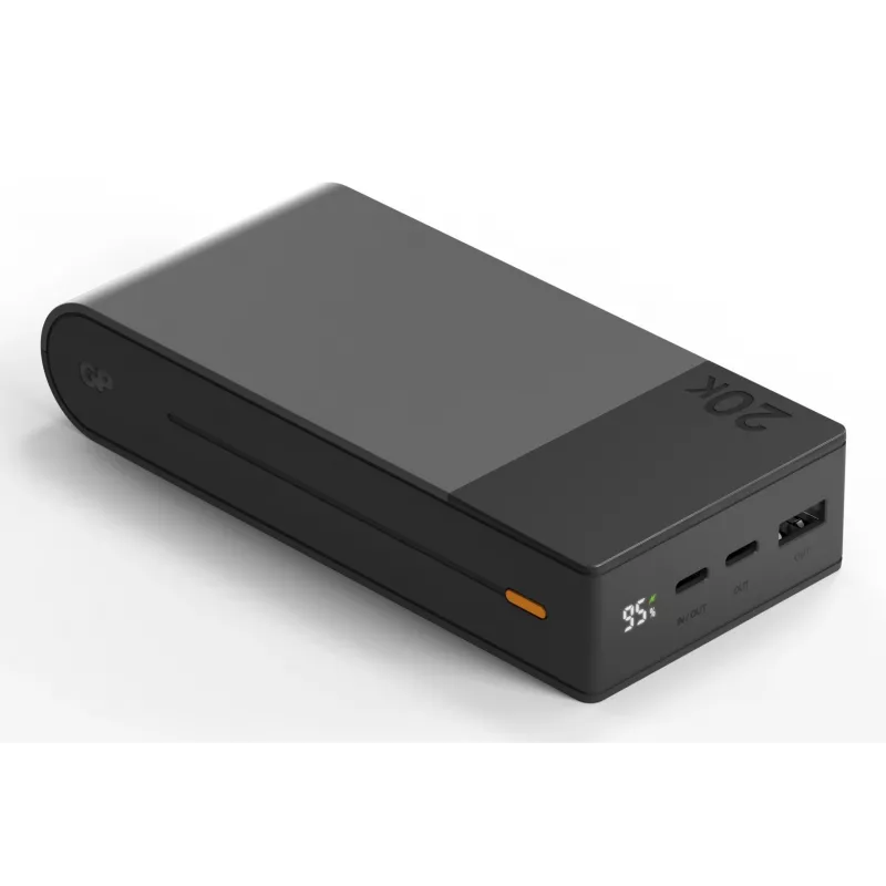 GP Battery GP PowerBank M2+ 20C 20000mAh 2xUSB-C/1xUSB-A juodas LED indikatorius