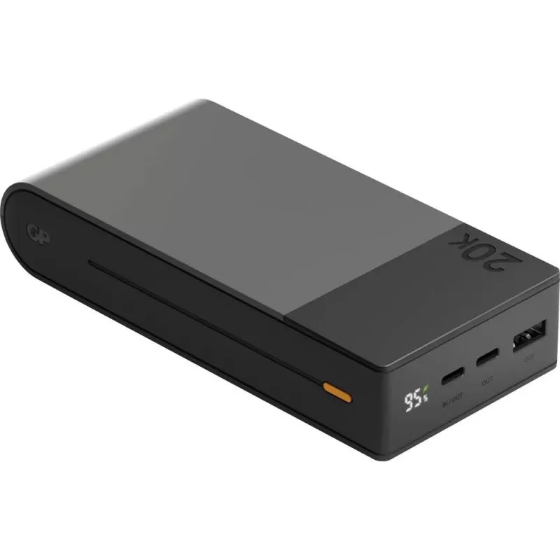 GP Battery GP PowerBank M2+ 20C 20000mAh 2xUSB-C/1xUSB-A juodas LED indikatorius