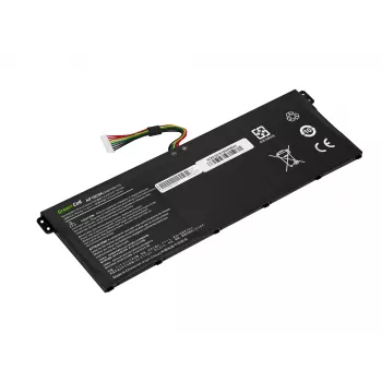 Baterija nešiojamam kompiuteriui Green Cell ASUS A555 F555 K555 R556 X555, LiPo 4000 mAh, 7,6 V, 4 elementai, juoda