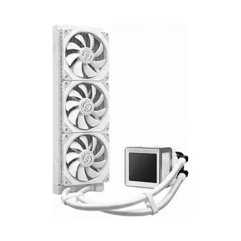 ASROCK Steel Legend 360 LCD skystu aušintuvas su 360 mm radiatoriumi ir RGB ekranu