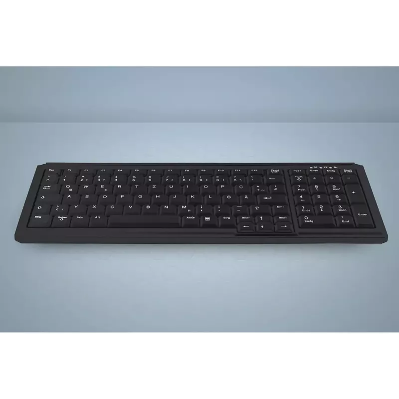 Klaviatūra Active Key AK-7000 universali USB QWERTY US International juoda