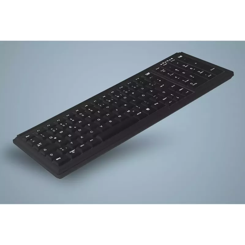 Klaviatūra Active Key AK-7000 universali USB QWERTY US International juoda