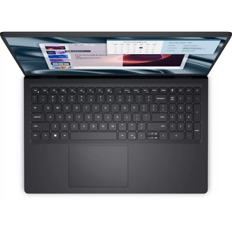 Nešiojamas kompiuteris Dell PV15255 – 15,6 colio Full HD, AMD Ryzen 3 7320U 2.4 GHz, 8 GB LPDDR5, 512 GB SSD, Windows 11 Pro, juodas
