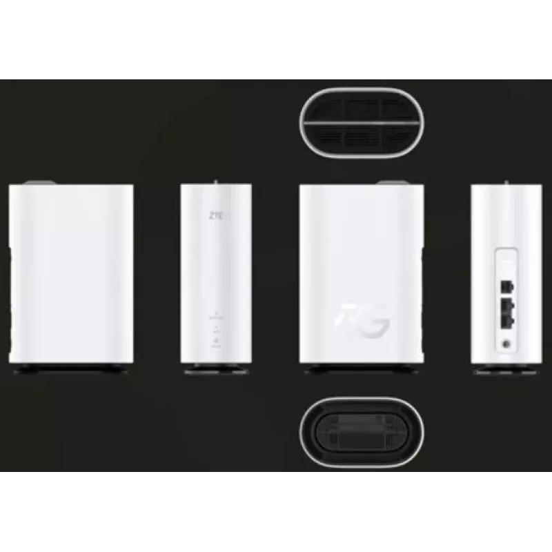 ZTE G5C belaidis maršrutizatorius, Gigabit Ethernet, dviejų juostų (2,4 GHz / 5 GHz), Wi-Fi 6, 4G/5G, baltas