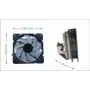 Oro aušintuvas Gembird CPU-HURACAN-ARGB-X140 12 cm Juoda Balta 800-1600 RPM