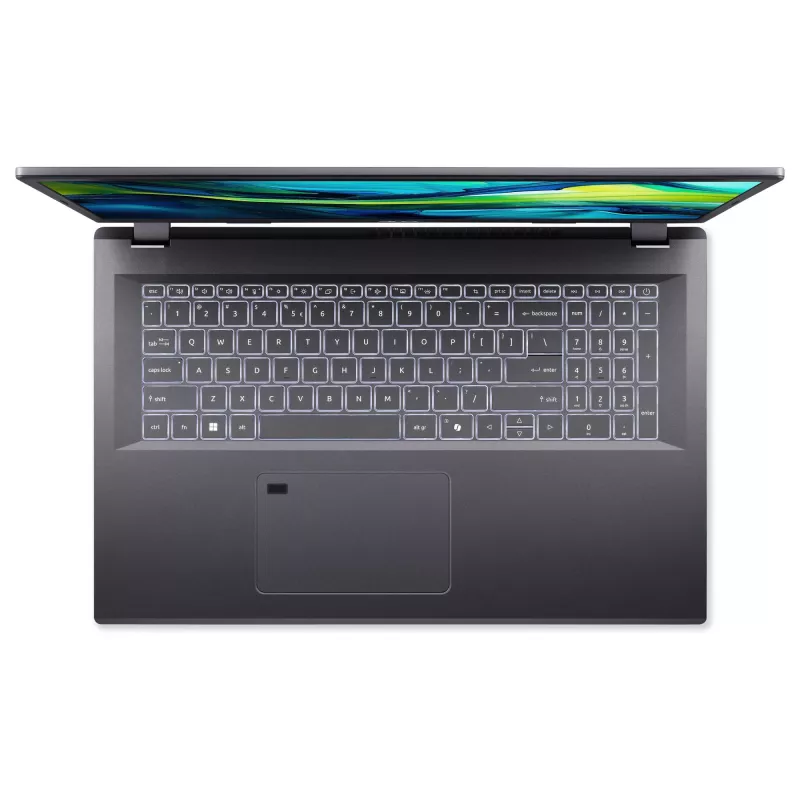 Nešiojamas kompiuteris Acer Aspire 17 A17-51M-742J — Intel Core 7 150U, 17,3 colio FHD, 16 GB LPDDR5, 1 TB SSD, Windows 11