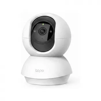 IP kamera TP-LINK Tapo C200 V5 — 1080p (1920×1080), pan/tilt, spalvota diena/naktis, Wi-Fi, H.264, garsas, 9V DC