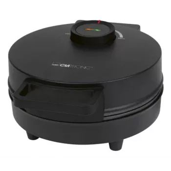 Vafelinė CLATRONIC WA 3832 – vienas apvalus vaflis, 1200 W, 20 cm plokštės, juoda