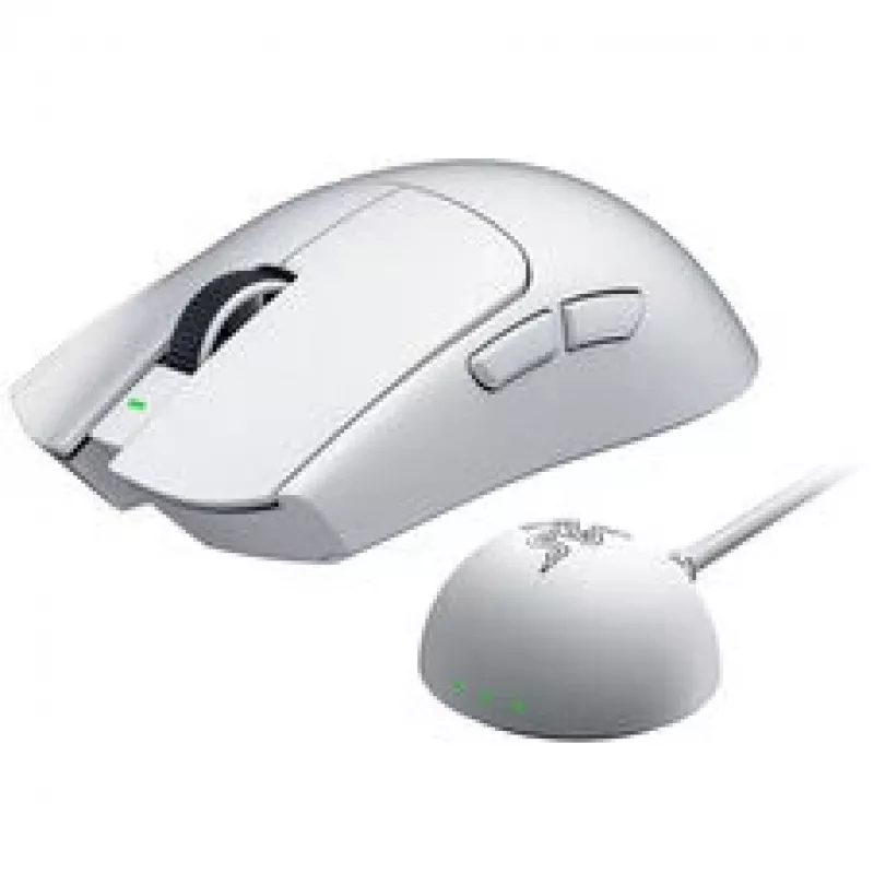 Razer Viper V4 Pro White belaidė žaidimų pelė – 50 g itin lengvas, 50 000 DPI