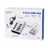 USB 3.2 Gen1 4 prievadų USB-A/C jungtis su atskirais įjungimo/išjungimo mygtukais