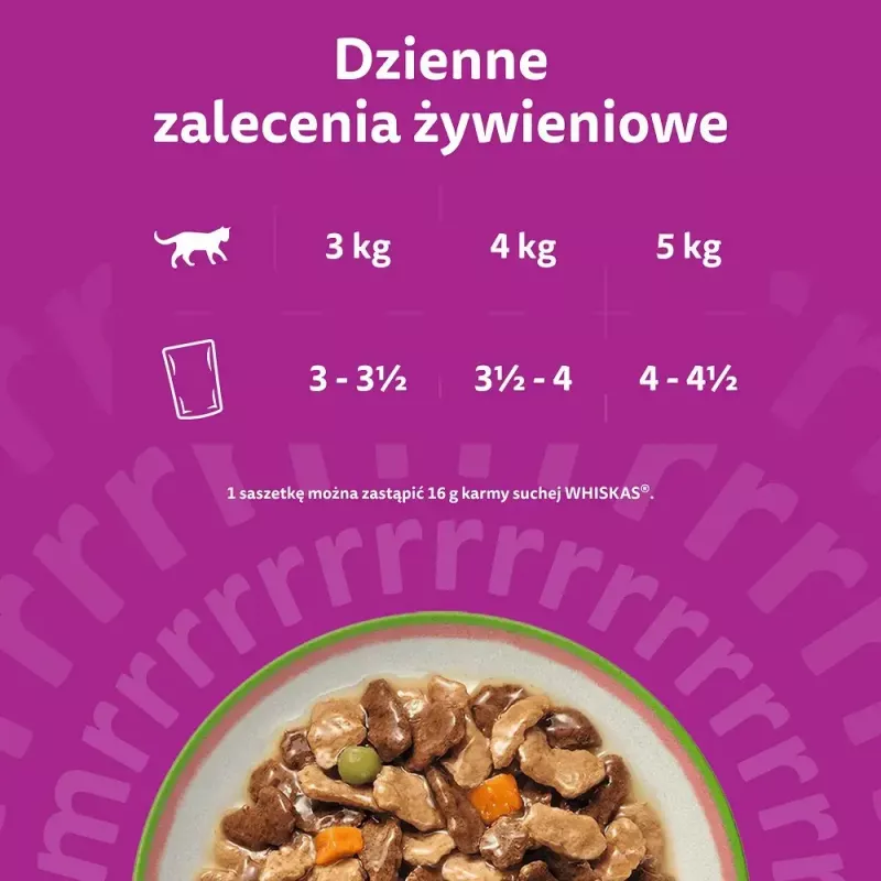 Šlapias kačių maistas Whiskas Tasty Mix šefo pasirinkimas padaže 40×85 g pakeliai