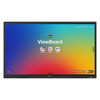 ViewBoard 41 serijos lietimui jautrus ekranas 65 colių UHD, Android 16 EDLA, IR 450 nitų, 2x20W + sub 15W + 8 masyvo mikrofonai, 3 x USB-C 8/128GB, 8 branduolių procesorius