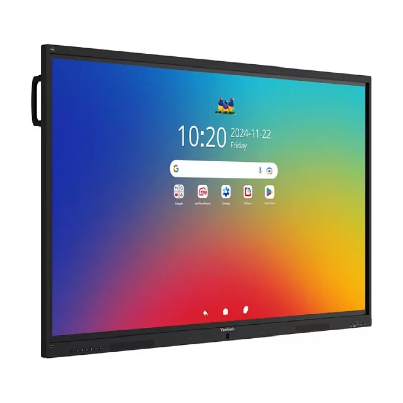 ViewBoard 41 serijos lietimui jautrus ekranas 65 colių UHD, Android 16 EDLA, IR 450 nitų, 2x20W + sub 15W + 8 masyvo mikrofonai, 3 x USB-C 8/128GB, 8 branduolių procesorius