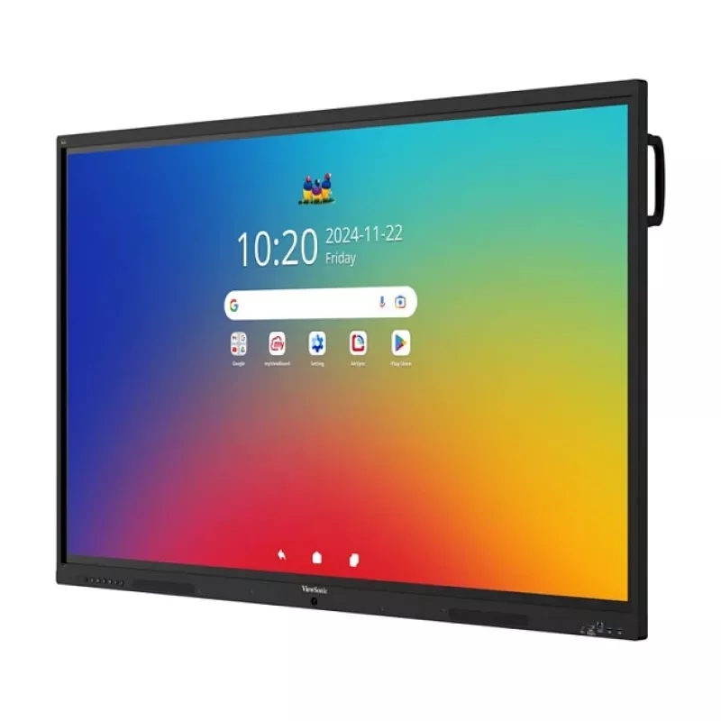ViewBoard 41 serijos lietimui jautrus ekranas 65 colių UHD, Android 16 EDLA, IR 450 nitų, 2x20W + sub 15W + 8 masyvo mikrofonai, 3 x USB-C 8/128GB, 8 branduolių procesorius