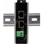 Ethernet PoE Gigabit Injektorius Exsys EX-6007POE-WT — 1×Gigabit RJ45, PoE, 12–24V gnybtų blokas
