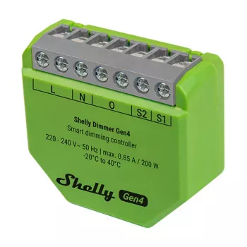 Shelly Dimmer Gen4 Green daugių protokolų jungtis