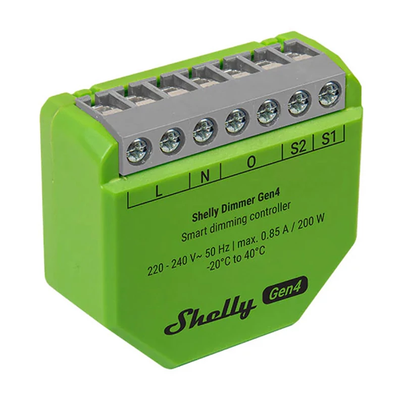 Shelly Dimmer Gen4 Green daugių protokolų jungtis