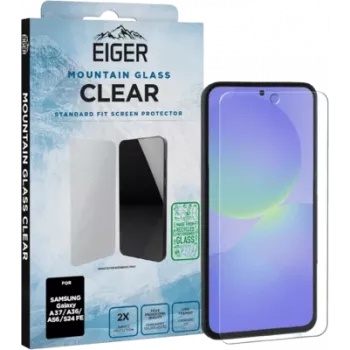 Eiger Mountain Glass Clear apsauginis stiklas ekranui, skirtas Galaxy A37/A36/A56/S24 FE (EGSP01118)