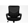 Biuro kėdė ActiveJet YK507 juoda – sukiojama ergonominė darbo kėdė, audinys/PU, reguliuojamas aukštis