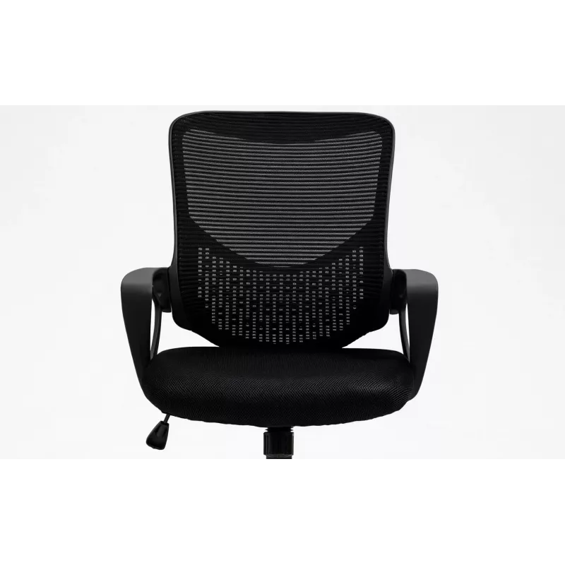 Biuro kėdė ActiveJet YK507 juoda – sukiojama ergonominė darbo kėdė, audinys/PU, reguliuojamas aukštis
