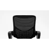 Biuro kėdė ActiveJet YK507 juoda – sukiojama ergonominė darbo kėdė, audinys/PU, reguliuojamas aukštis